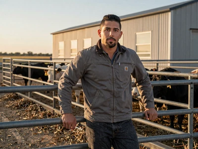 Carlos, a 36-year-old feedlot operations manager at a commercial cattle operation